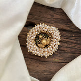 Antique Cluster Pearl Billai- Bird Bun Billai -Green-G10371